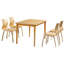 High End Quality Durable Guangzhou Solid Wood Canteen Dining Table